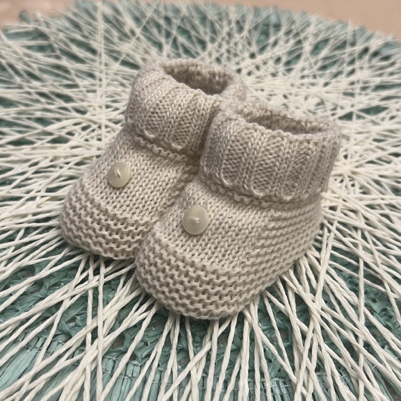 CARAPIM BEBÉ BOTÃO BEGE