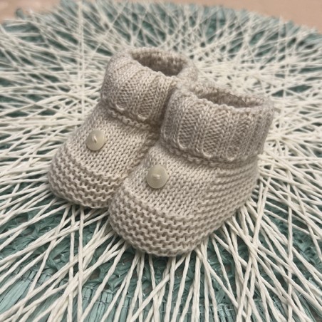 CARAPIM BEBÉ BOTÃO BEGE