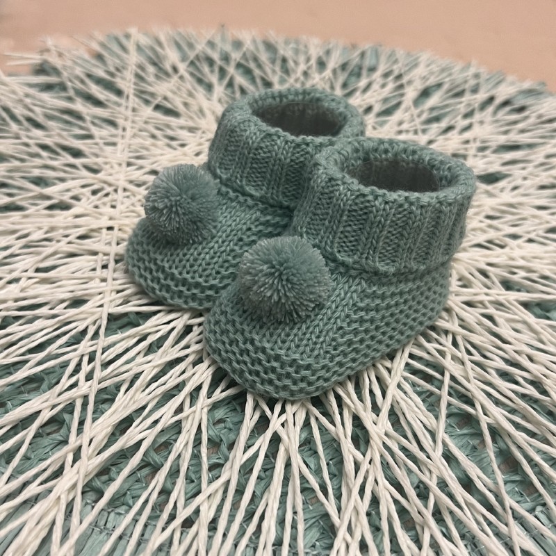 CARAPIM BEBÉ POMPOM VERDE