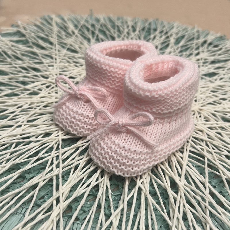 CARAPIM BEBÉ LAÇO CORDEL GOLA ROSA CLARO