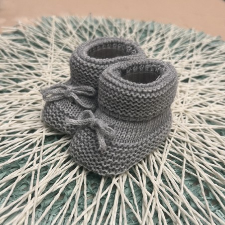 CARAPIM BEBÉ LAÇO CORDEL GOLA CINZA