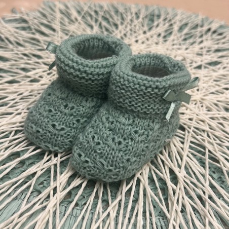 CARAPIM BEBÉ GOLA LAÇO CETIM LATERAL VERDE