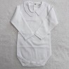 BODY BRANCO COM PONTO CORRIDO AZUL 12m - 179