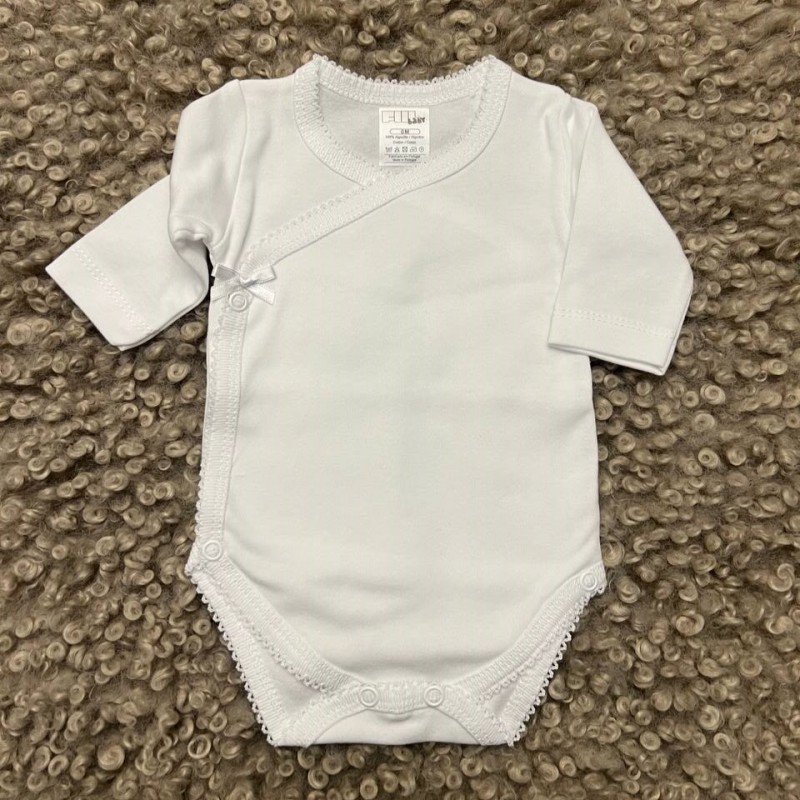 BODY BEBE LAÇINHO BRANCO 0m