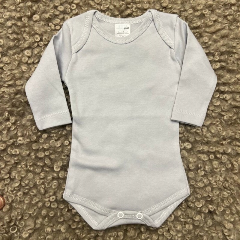 BODY BEBE SIMPLES CINZA 1m