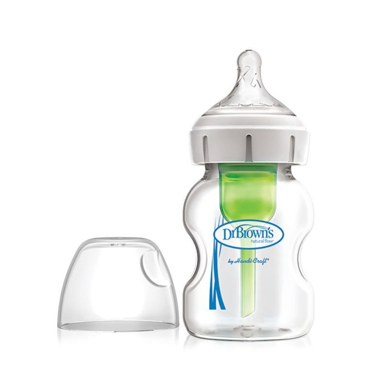 BIBERAO VIDRO OPTIONS+ BOCA LARGA 150ml DR BROWN`S