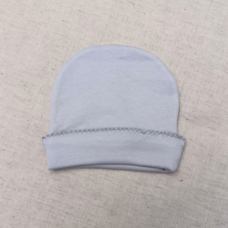 GORRO BEBÉ ALGODÃO SIMPLES CINZA