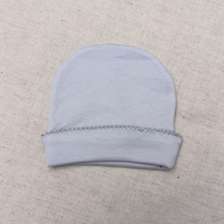 GORRO BEBÉ ALGODÃO SIMPLES CINZA