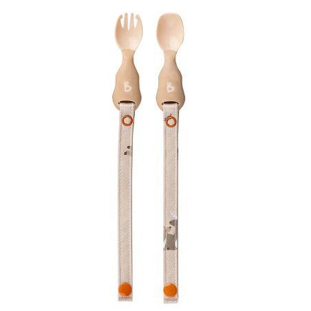 TALHERES BIBADO FAWN COM ALÇAS E MOLAS 6m+