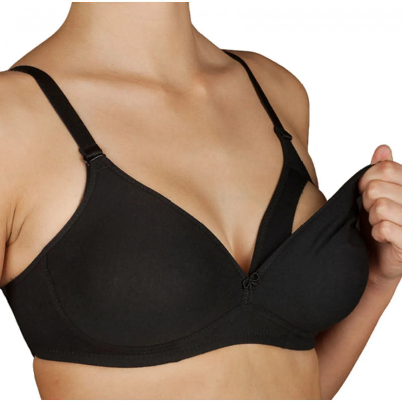 SUTIÃ AMAMENTAÇÃO PAMELA COPA B TAM 095 PRETO SELENE