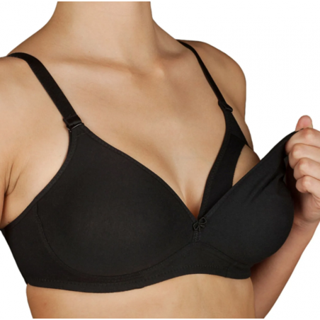 SUTIÃ AMAMENTAÇÃO PAMELA COPA B TAM 095 PRETO SELENE