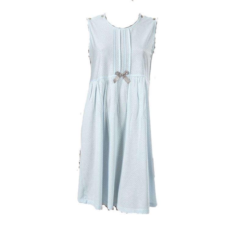 CAMISA DE NOITE SENHORA AZUL MS1543 TAM L SONIA