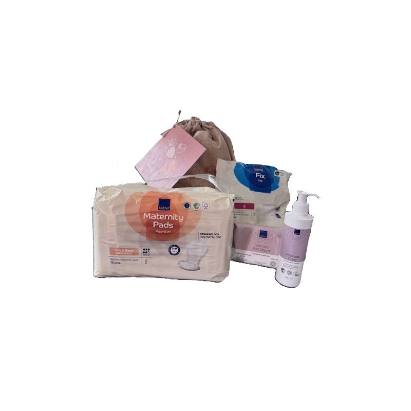 KIT PÓS-PARTO TAM L MOM CARE BAMBO NATURE