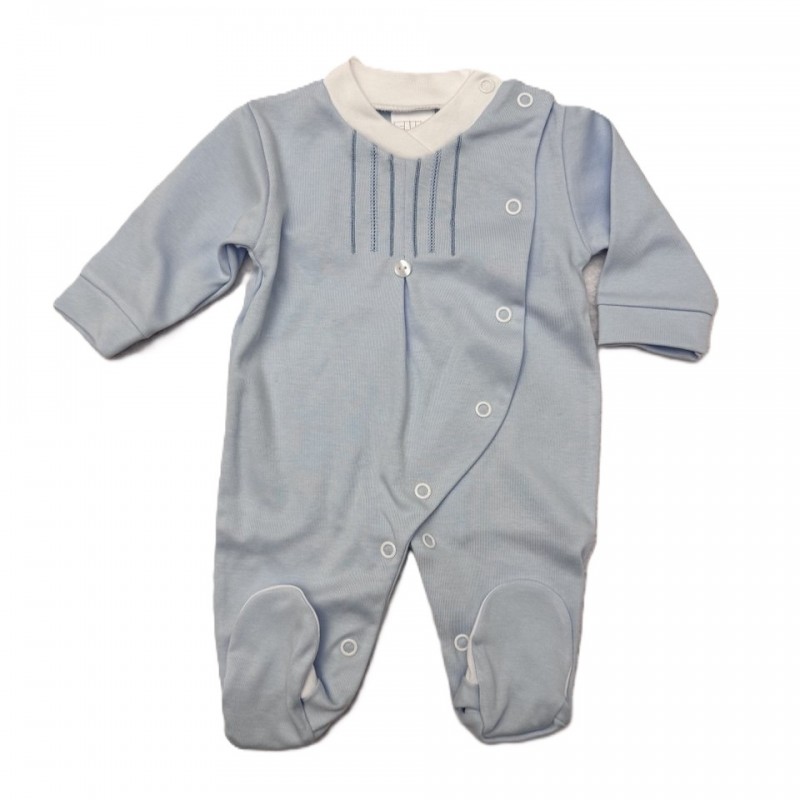 BABYGROW MENINO AZUL CLARO TAM 0/1 ALGODÃO