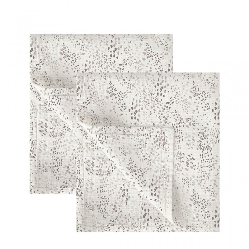 SET 2 FRALDAS BAMBO DOTS B/LINO 60X60 BIMBIDREAMS