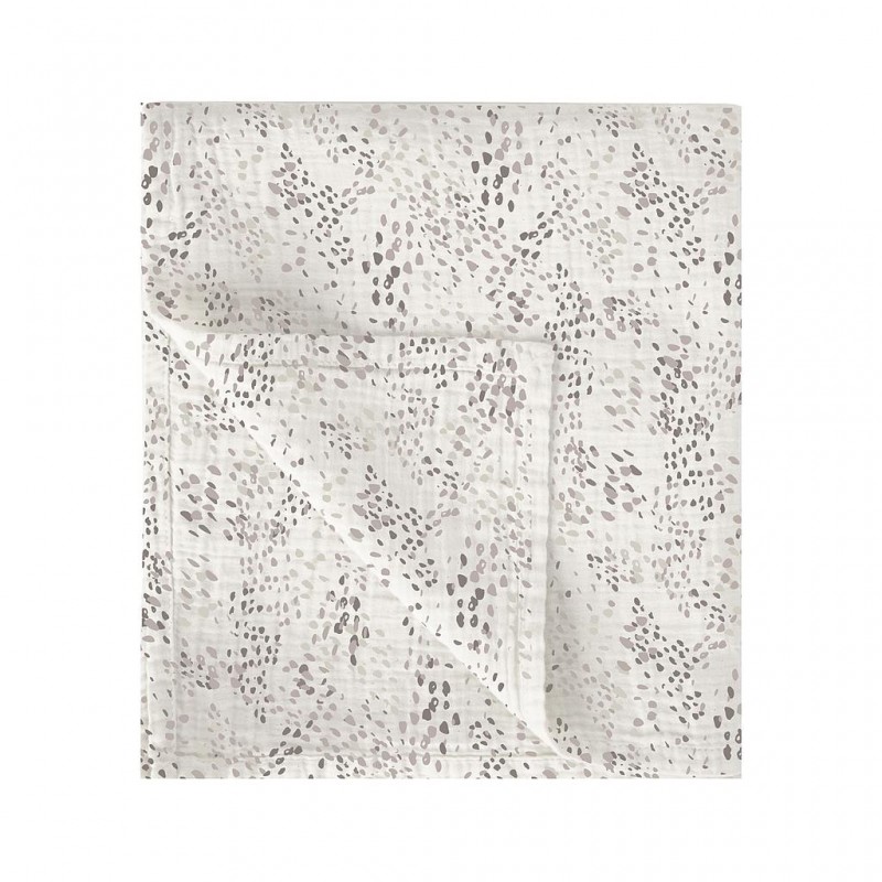 MUSELINA BAMBO DOTS B/LINO 120X120 BIMBIDREAMS