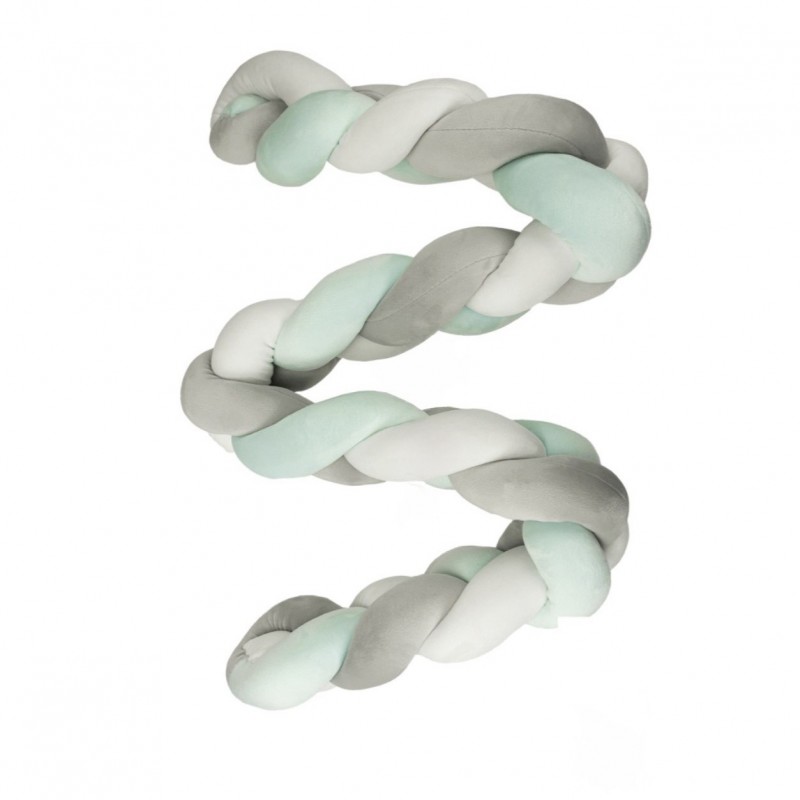 TRANÇA PROTETORA BERÇO MENTA GAMBERRITOS 200cm