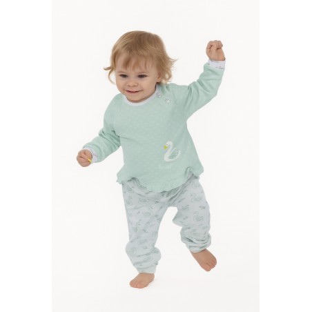 PIJAMA BEBE/CRIANÇA 20443 MENTA SEM CARDA 18m SARI