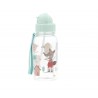 GARRAFA COM PALHINHA SILICONE 500ml THE TREE LITTLE PIGS