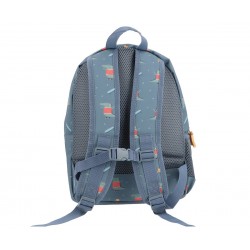 MOCHILA ESCOLAR MÉDIA + PORTA CHAVES CROC