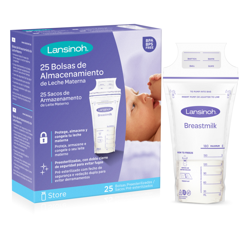SACOS LEITE MATERNO (25 unid) LANSINOH