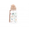 GARRAFA COM PALHINHA SILICONE 500ml FUNNY LETTERS