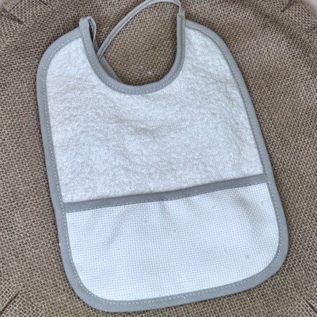 BABETE PARA BORDAR RETANGULAR BEIRA CINZA 23X30