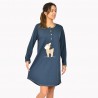 CAMISA BORDADA CARDADA SENHORA (Tam L) MS3832