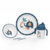 CONJUNTO ALIMENTAÇÃO 5 PEÇAS SELVA AZUL 6m+