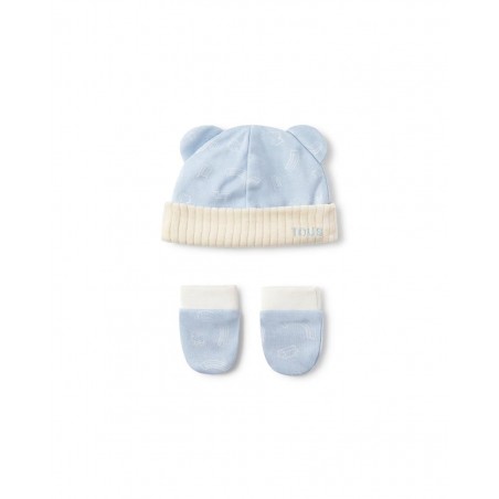 GORRO + LUVAS AZUL 0-1M TOUS