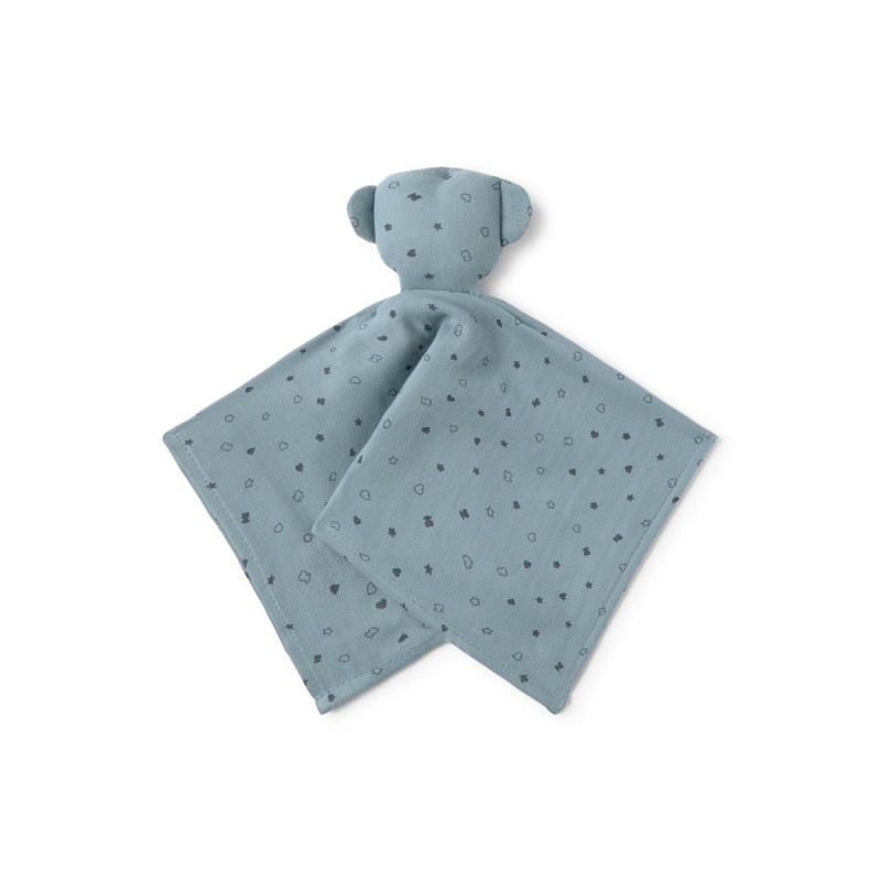 DOUDOU AZUL ESTRELAS E CORAÇOES TOUS