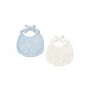 PACK 2 BABETES 15X15 AZUL/BRANCO TOUS