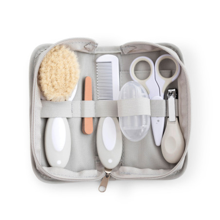 NECESSAIRE HIGIENE 6 PEÇAS SARO CINZA