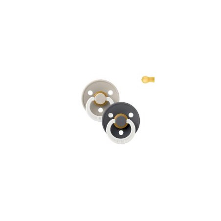 2 CHUPETAS BIBS BABY NOTURNAS SAND/IRON  6-18M