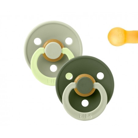 2 CHUPETAS BIBS BABY FUSION SAGE/HUNTER GREEN  6-18M
