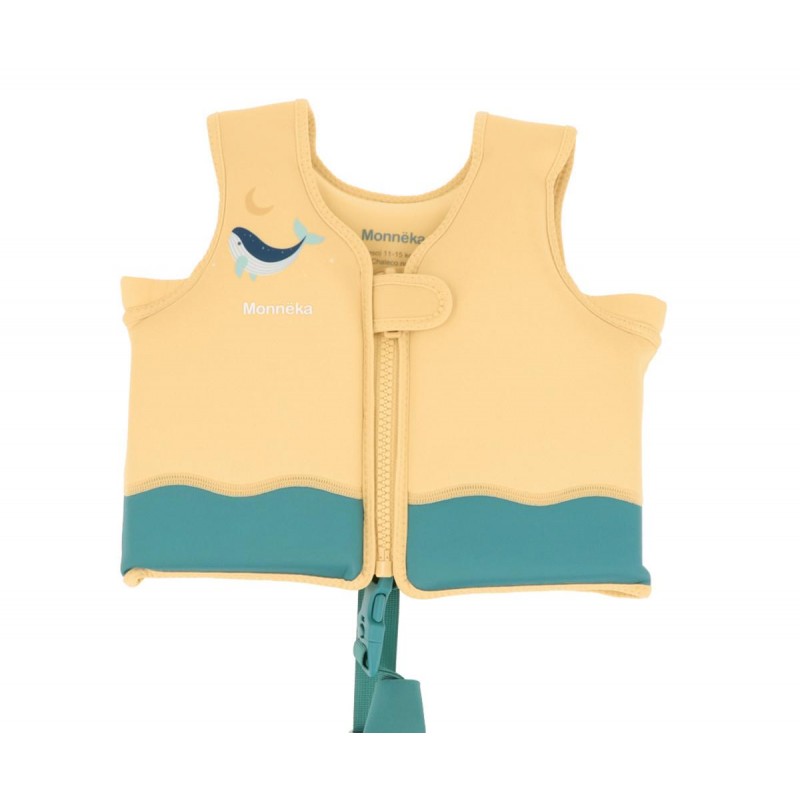 COLETE FLUTUADOR WHALE TEAL 3/6 ANOS MONNEKA