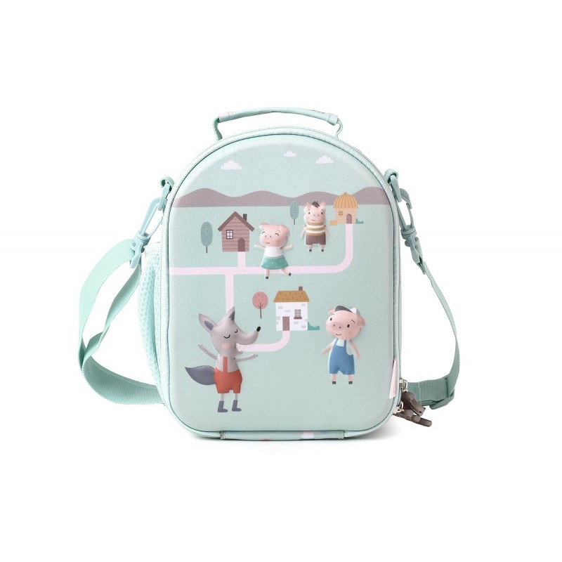 LANCHEIRA TERMICA 3D THE TREE LITTLE PIGS