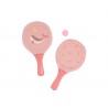 RAQUETES DE NEOPRENE WHALE PINK COM BOLA MONNEKA
