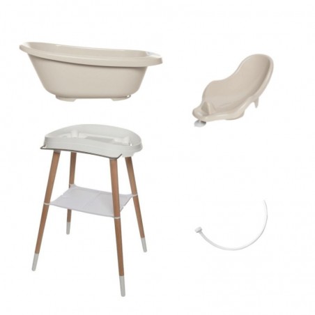 CONJUNTO BANHEIRA SENSE LED BEJE BEBEJOU