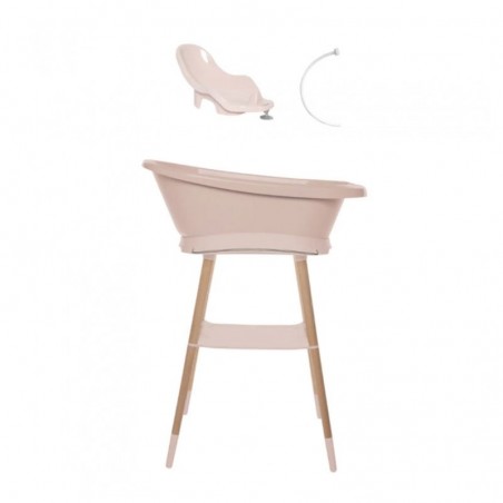 CONJUNTO BANHEIRA SENSE LED PALE PINK BEBEJOU