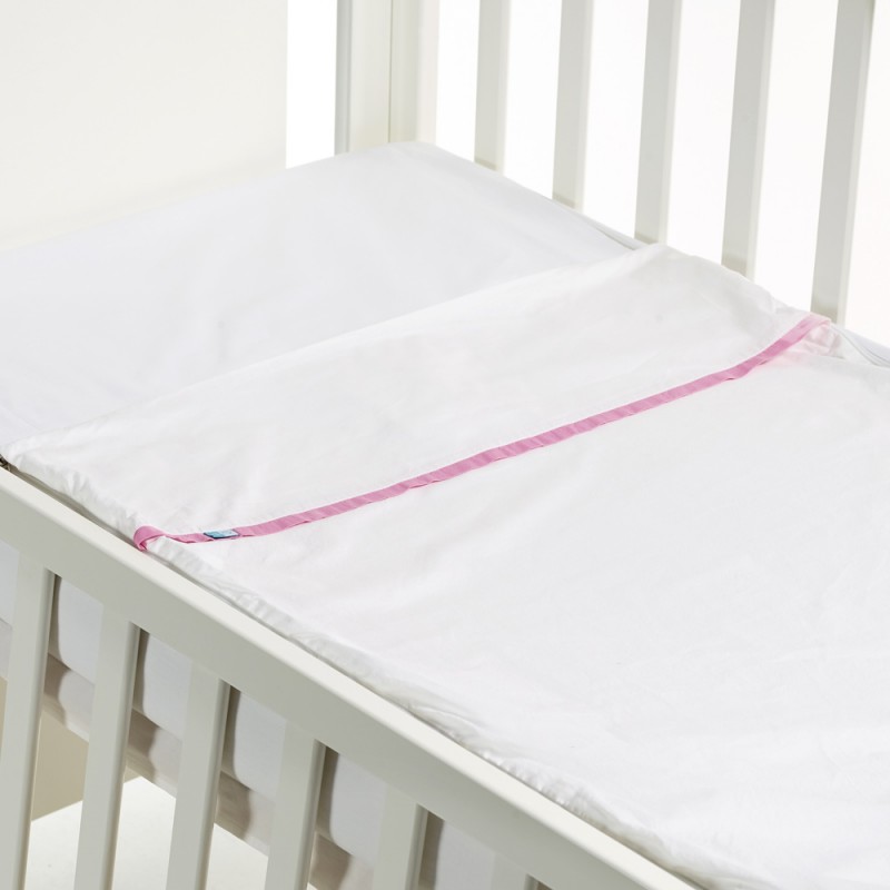 SAFETY BABY BED 50X80 LISO ROSA