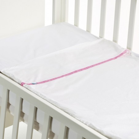 SAFETY BABY BED 50X80 LISO ROSA