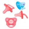 CHUPETA SILICONE ROSA 0+