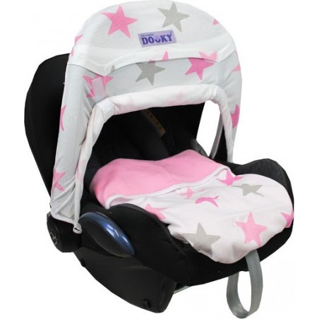 MANTA DUPLA FACE 70X85 - ESTRELAS ROSA
