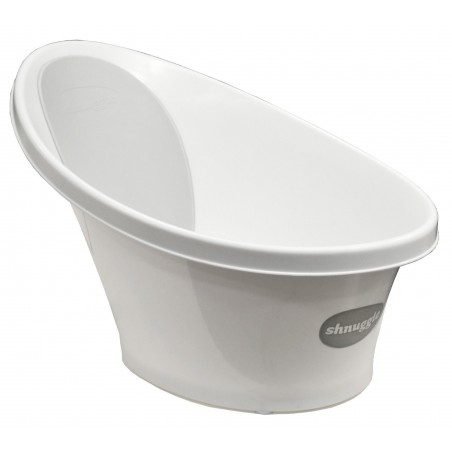 BANHEIRA SHNUGGLE BRANCA APOIO CINZA CLARO COM DRENO