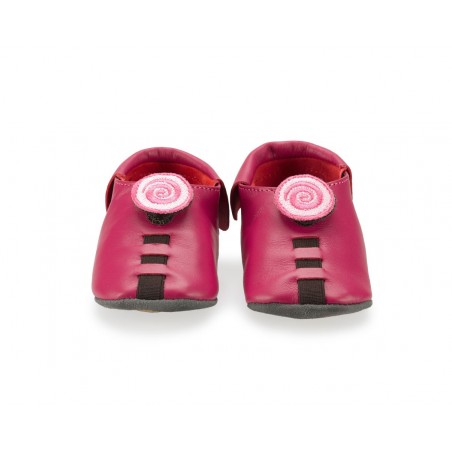 SAPATO SHUPEAS ROSA ESPIRAL 0-24M.