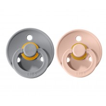 2 CHUPETAS BIBS CLOUD/BLUSH 6-18M