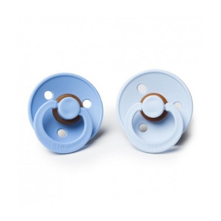 2 CHUPETAS BIBS SKY BLUE/BABY BLUE 6-18M