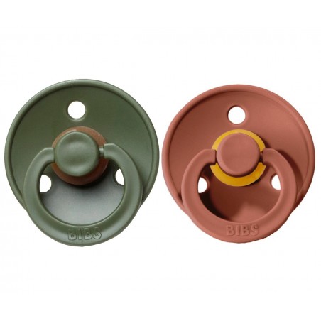 2 CHUPETAS BIBS WOODCHUCK/HUNTER GREEN 6-18M
